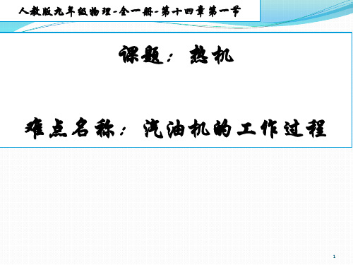 物理九年级全一册教学课件-14.1 热机