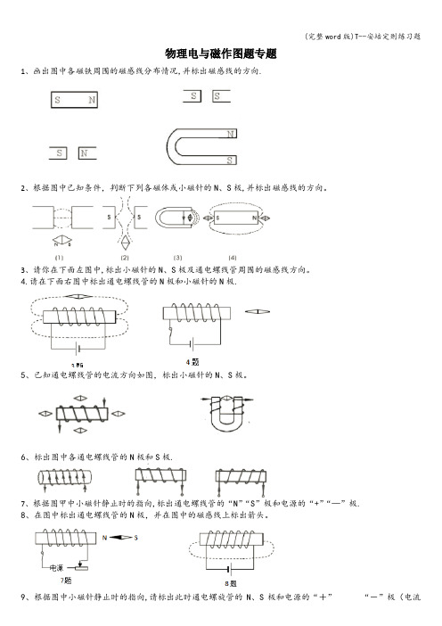 (完整word版)T--安培定则练习题