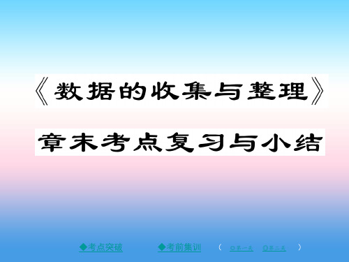 秋七年级数学上册 第六章 数据的收集与整理章末考点复习与小结作业课件 (新版)北师大版