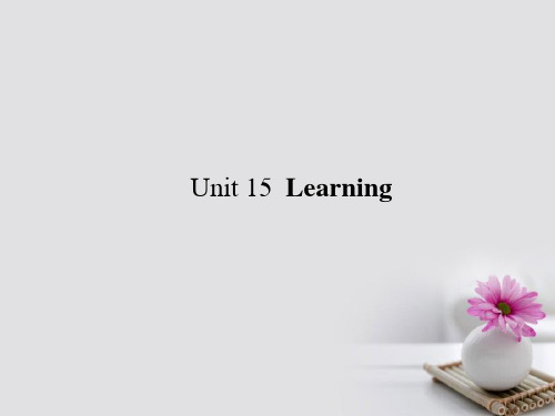 2018高考英语一轮复习构想 Unit 15 Learning课件 北师大版必修5(1)