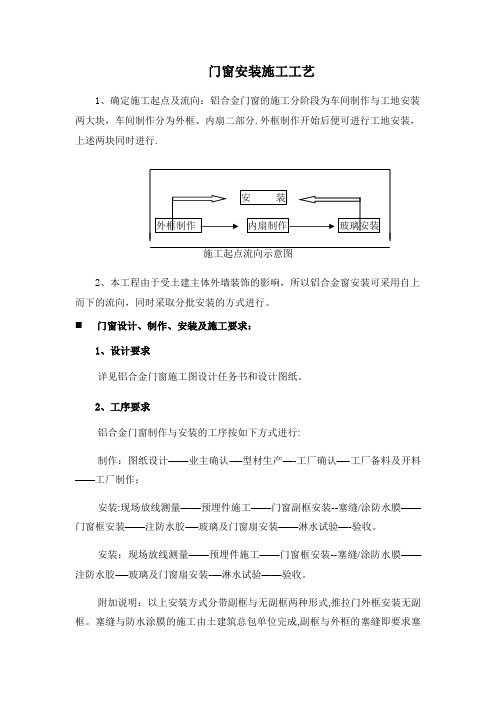 门窗安装施工工艺