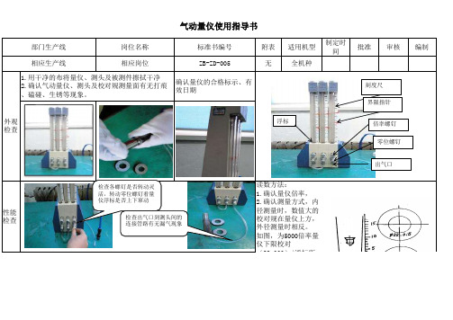 检具作业标准书