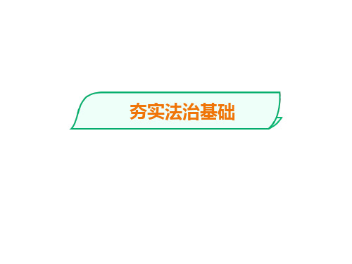 人教版道德和法治九年级上册 4.1 夯实法治基础 课件(共16张PPT)