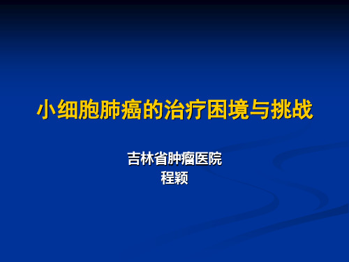 小细胞肺癌的治疗困境与挑战