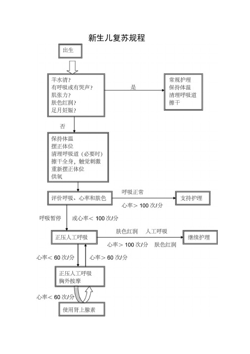 新生儿复苏规程