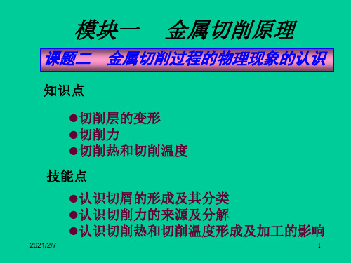 金属切削基本理论