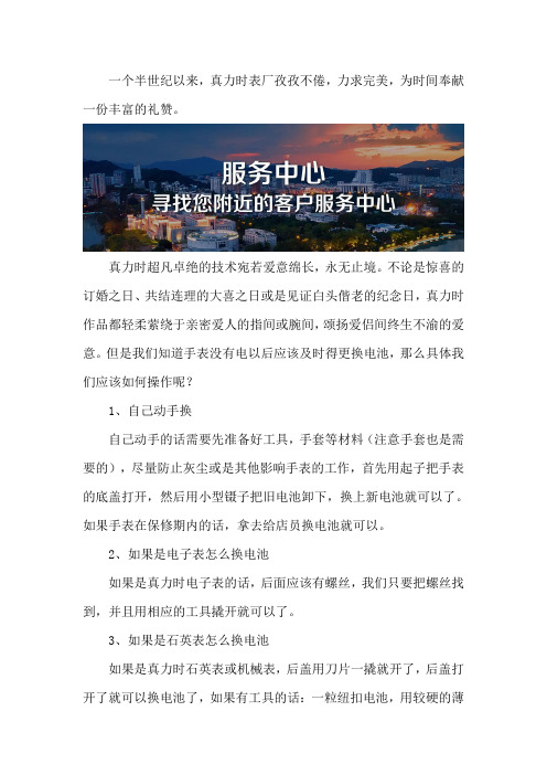 广州真力时维修服务网点