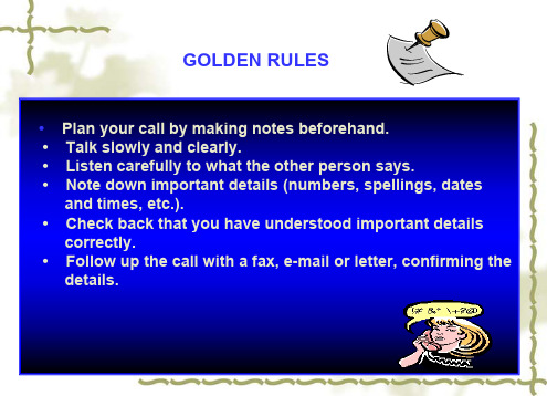 《职场英语》making phone calls