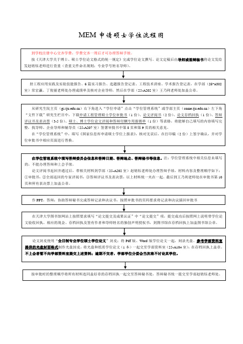 1 工程管理硕士申请硕士学位流程及材料整理顺序