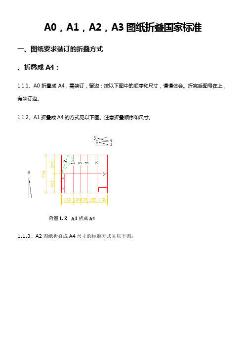 A0A1A2A3图纸折叠国家标准