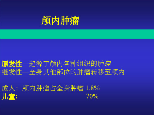 《颅内肿瘤讲义》PPT课件