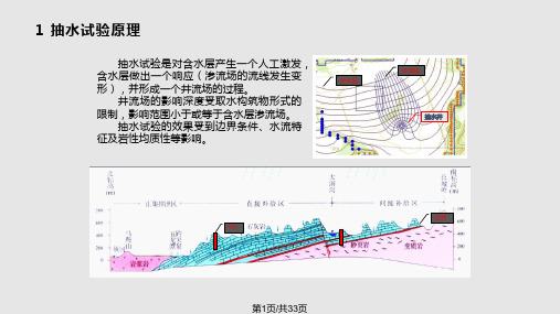 水文地质现场试验抽水试验PPT课件