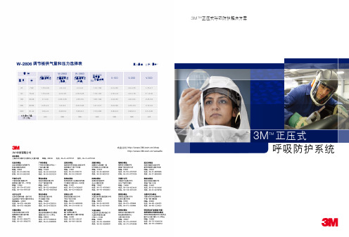 3M正压式呼吸器产品样本