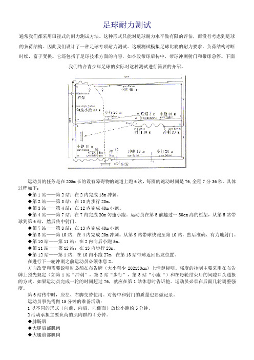 足球耐力测试