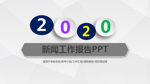 大学生新闻播报ppt演讲