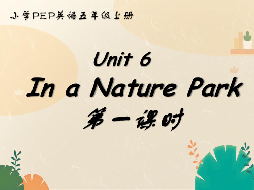 PEP版小学英语五年级上册 unit6 In a nature park第一课时