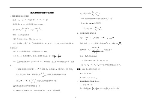 (word完整版)数列练习题(含答案)基础知识点,推荐文档