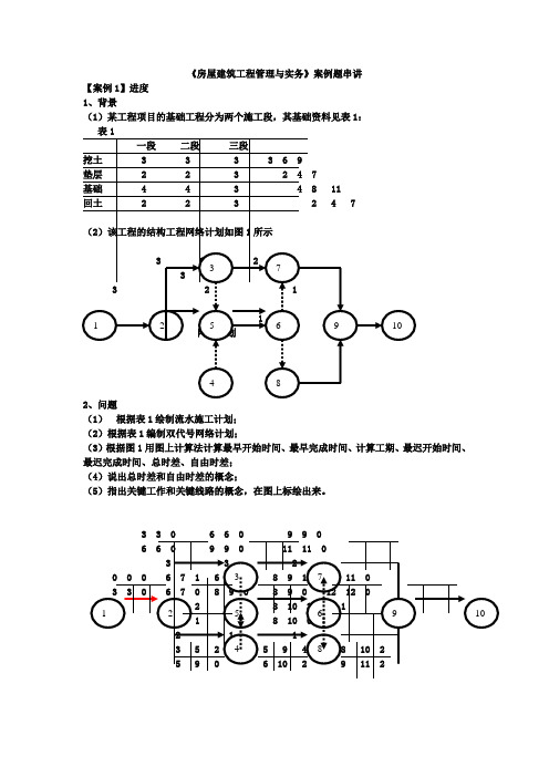丛培经的《房屋建筑工程管理与实务》案例题