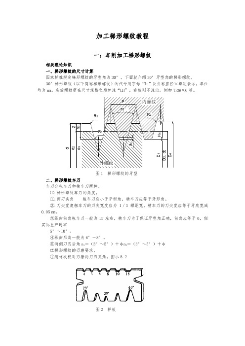 加工梯形螺纹教程