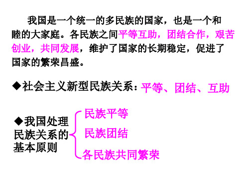 八年级政治和睦的大家庭(PPT)3-3