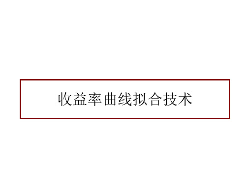 收益率曲线拟合技术(1)-PPT文档资料