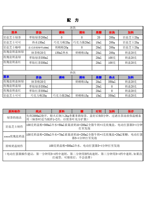 岩盐芝士配方