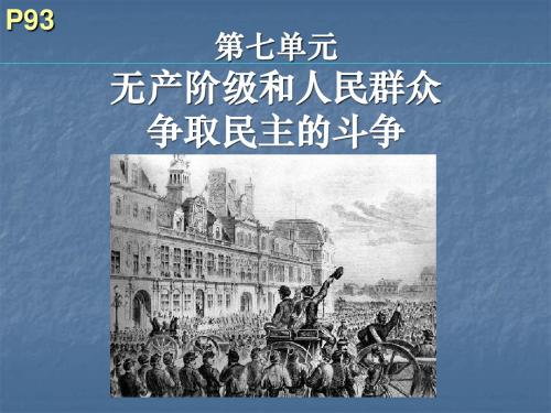 (人教版历史选修2)7-2《欧洲无产阶级争取民主的斗争》课件