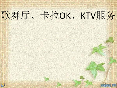 歌舞厅、卡拉OK、KTV