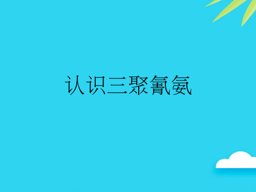 【正式版】认识三聚氰氨PPT