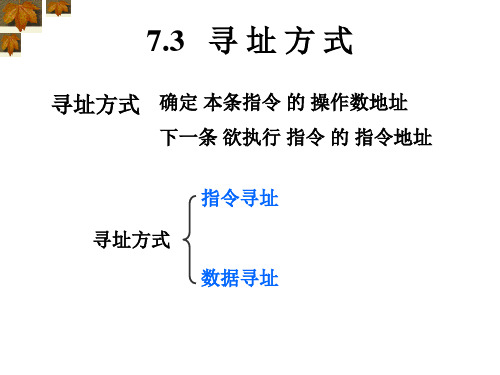 计算机组成原理指令系统