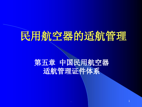 适航证件管理ppt课件