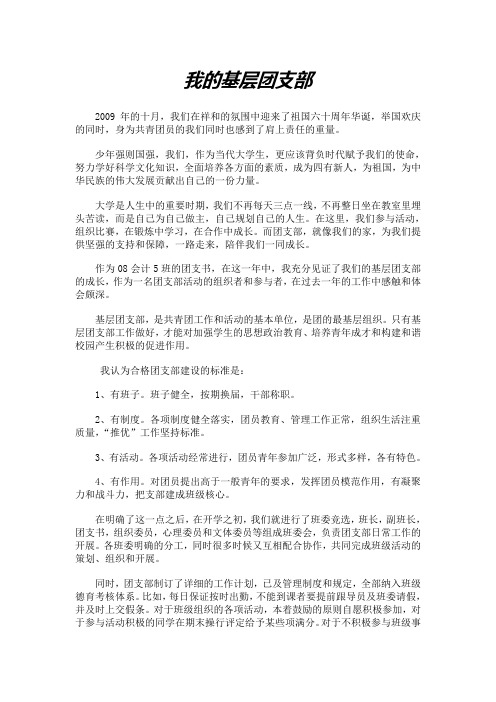 我的基层团支部2