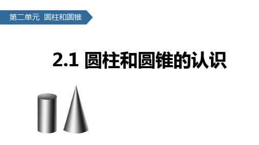 (赛课课件)苏教版六年级下册数学《圆柱和圆锥的认识》(共18张PPT)