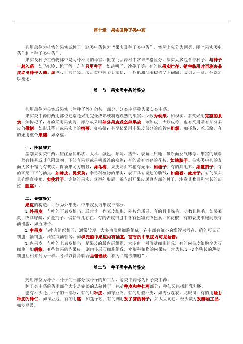 10 第十章 果实及种子类中药