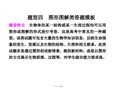 高考生物二轮专题复习与测试 第二部分 专题二 题型四 图形图解类答题模板课件 新人教版