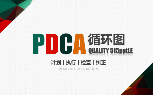 PDCA循环思维导图