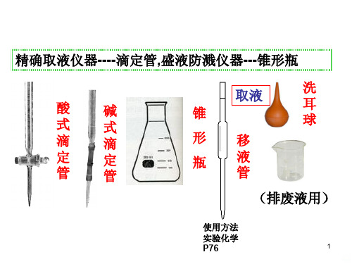 酸碱中和滴定的实验操作PPT课件