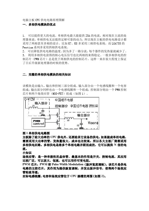 电脑主板CPU供电电路原理图解