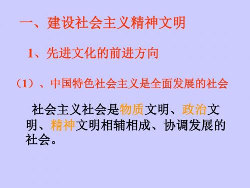 建设社会主义精神文明PPT课件14 人教课标版