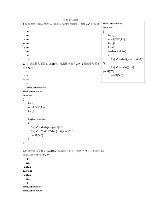 打印图形专题