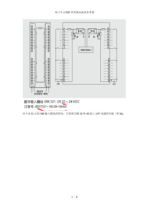 西门子s7300常用模块接线参考图