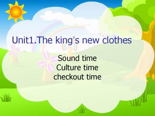 小学英语牛津译林苏教版六年级上册(新版)6A Unit1 The king's clothes  Soundtime-check time课件