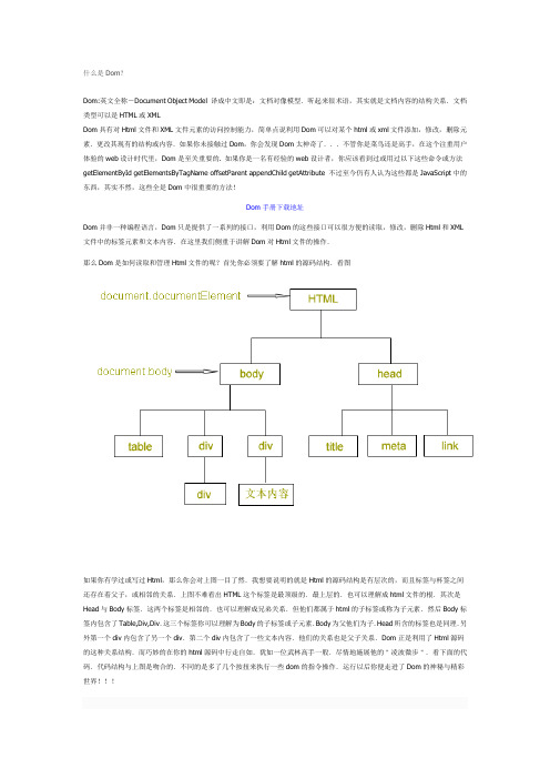 什么是Dom？