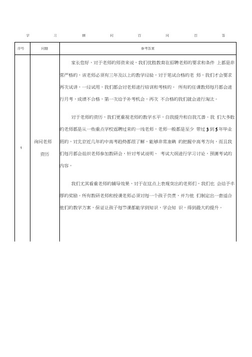 优胜教育学习顾问百问百答