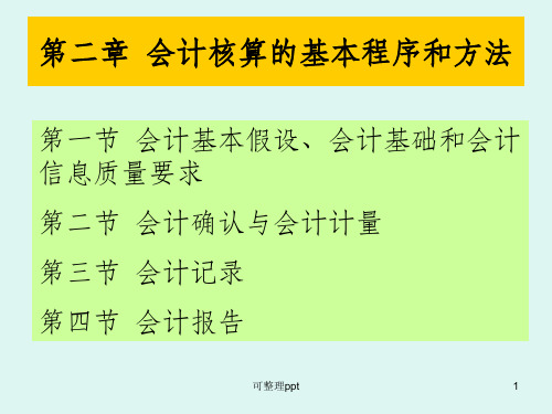 会计核算的基本程序和方法(1)