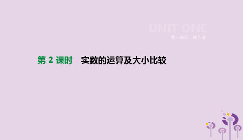 2019年中考数学总复习第一单元数与式第02课时实数的运算及大小比较课件湘教版20190115111