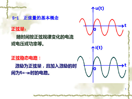 第三节电阻元件伏安关系的向量形式第四节电感元件及其伏