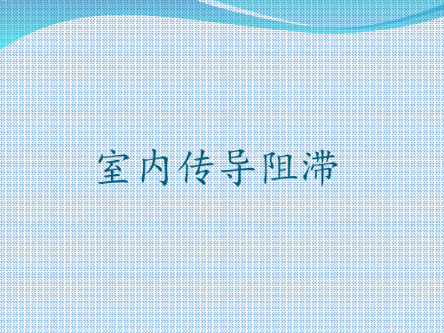 束支传导阻心电图及临床意义 ppt课件
