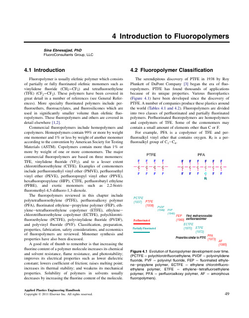 Introduction to Fluoropolymers