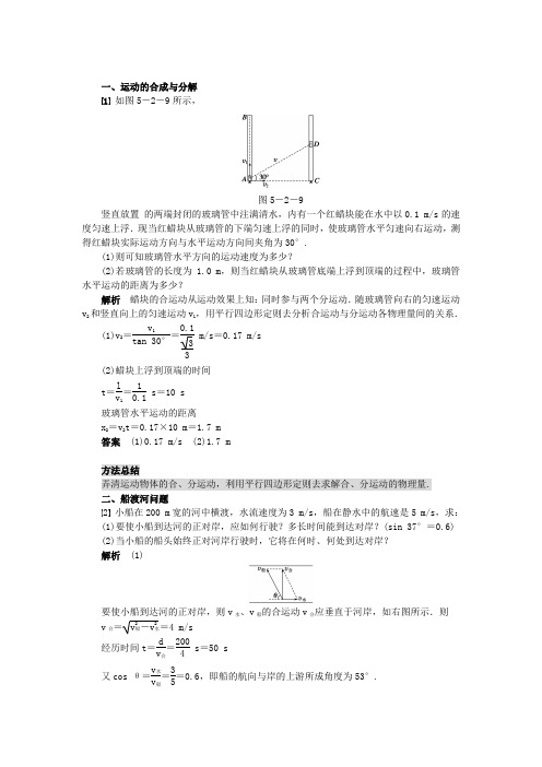 力的合成与分解试题解析